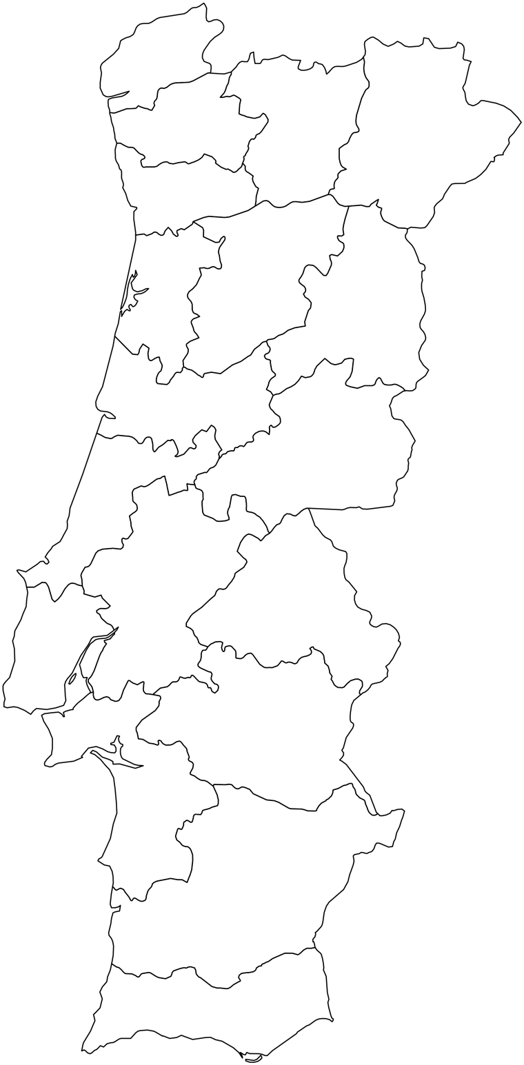 Map of Portugal with Grupo SucessoGentil branches